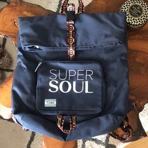 Never used Toms x Oprah expandable backpack
